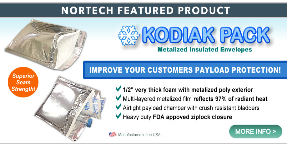 Kodiak Pack Metalized Insulated Envelopes